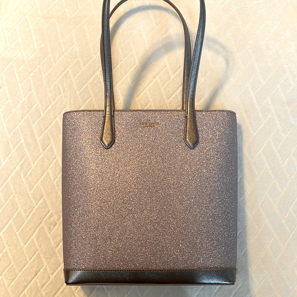 Kate Spade lilac sparkle hand bag/tote/shoulder bag